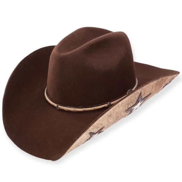 CHARLIE 1 HORSE Back at the Ranch Almost Famous "Cordova" Brown Hat 6 3/4 - Picture 3 of 10